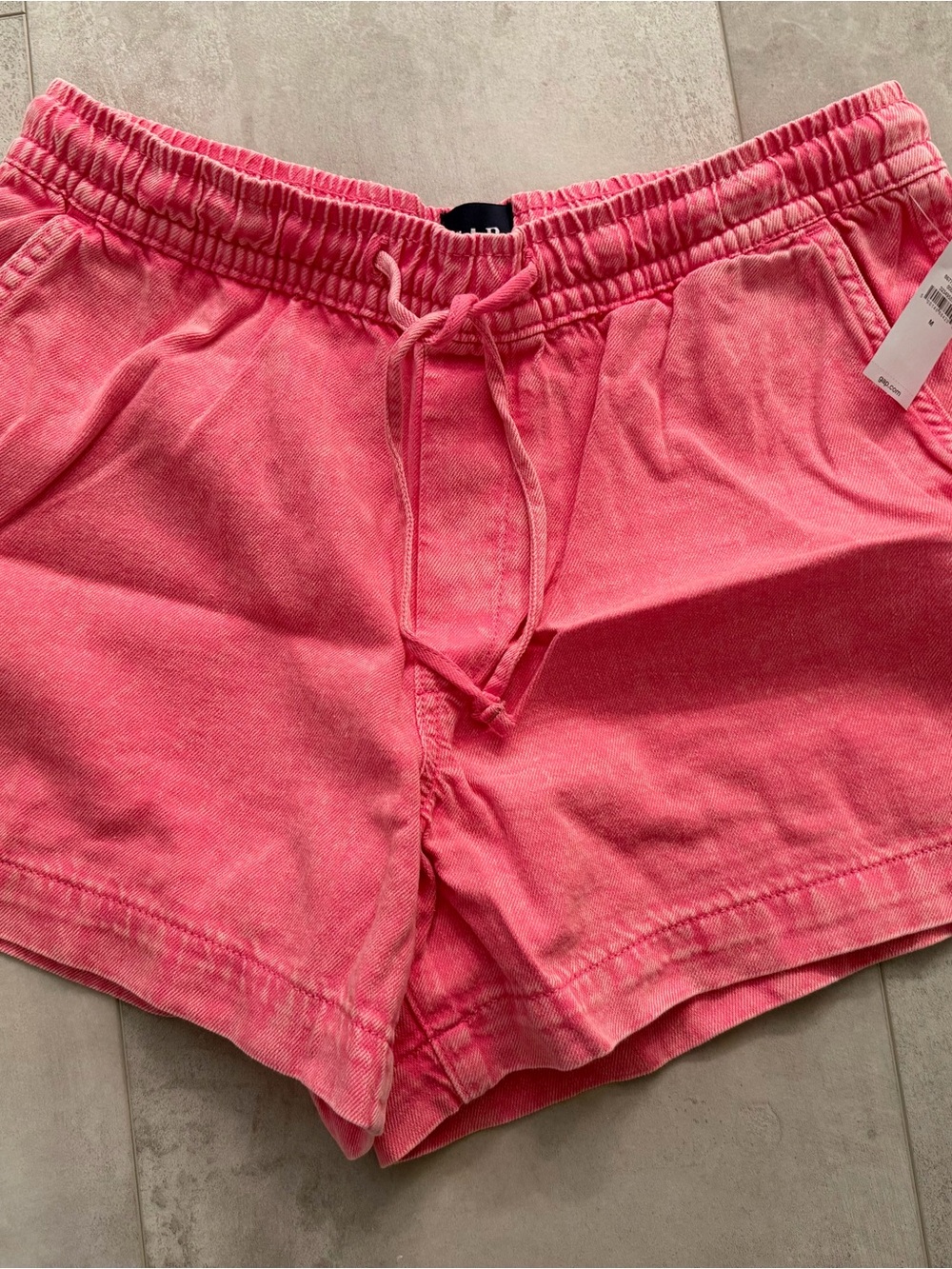 GAP Pink Elastic-Waist Casual Athletic Shorts